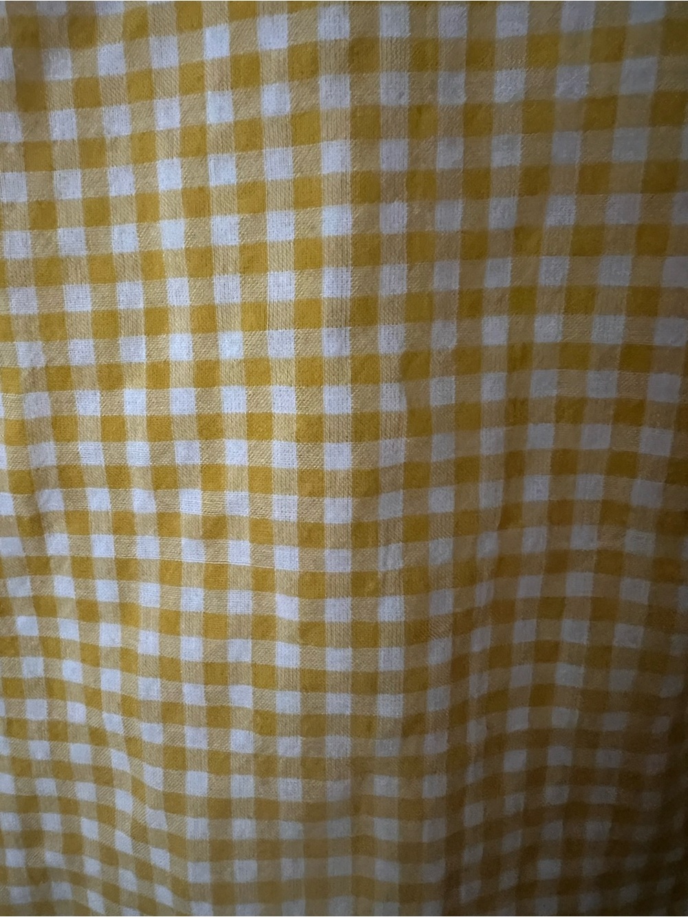J. Crew Yellow Gingham Shirt, Womens 6, Cottagecore office preppy button front - Picture 6 of 6